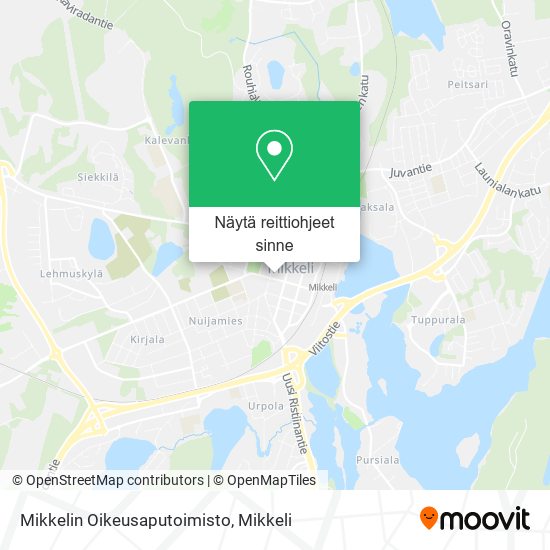 Mikkelin Oikeusaputoimisto kartta