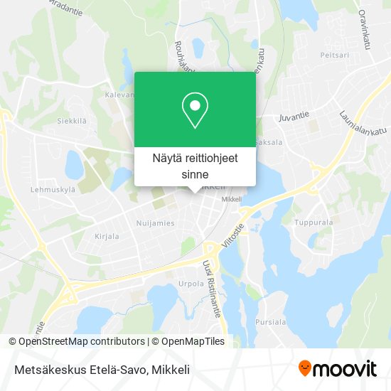 Metsäkeskus Etelä-Savo kartta