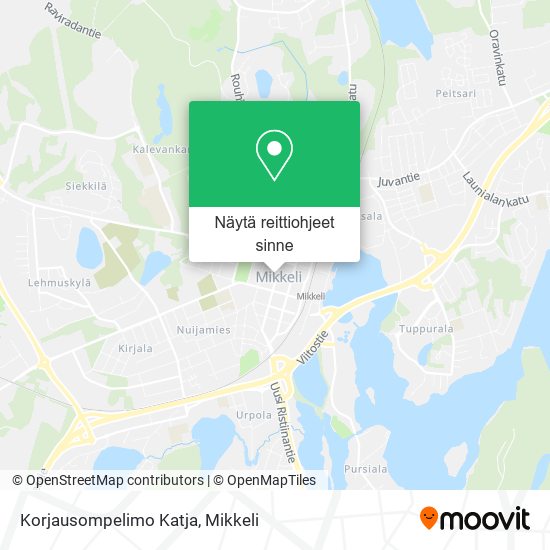 Korjausompelimo Katja kartta