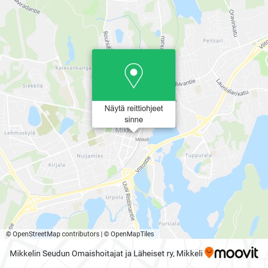 Mikkelin Seudun Omaishoitajat ja Läheiset ry kartta