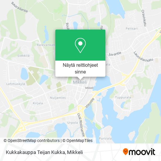 Kukkakauppa Teijan Kukka kartta