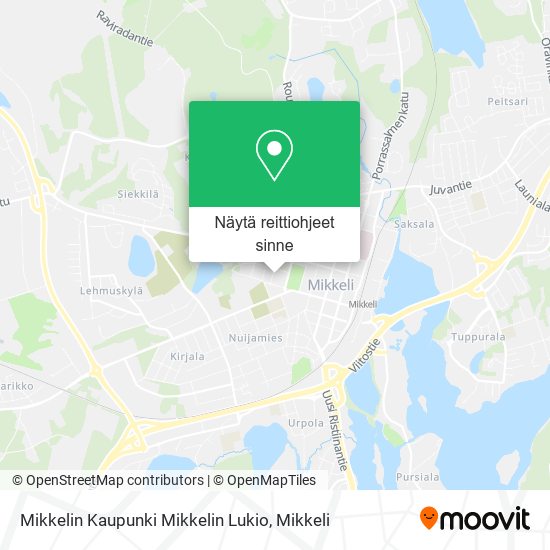 Mikkelin Kaupunki Mikkelin Lukio kartta