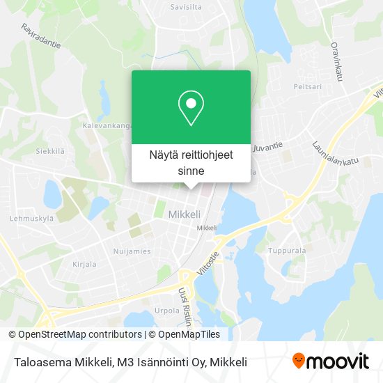 Taloasema Mikkeli, M3 Isännöinti Oy kartta