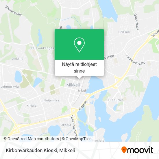 Kirkonvarkauden Kioski kartta