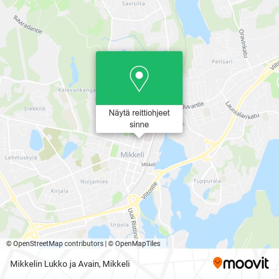Mikkelin Lukko ja Avain kartta