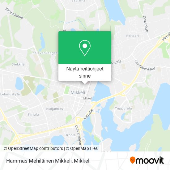 Hammas Mehiläinen Mikkeli kartta