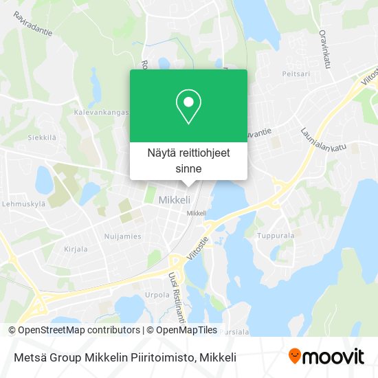 Metsä Group Mikkelin Piiritoimisto kartta