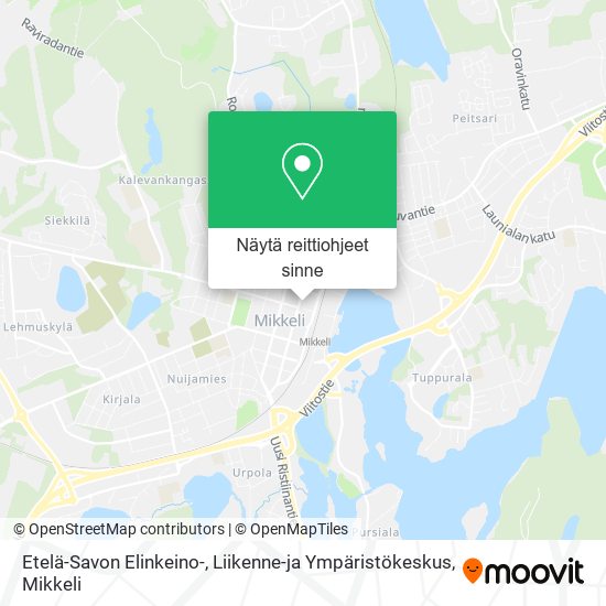 Etelä-Savon Elinkeino-, Liikenne-ja Ympäristökeskus kartta