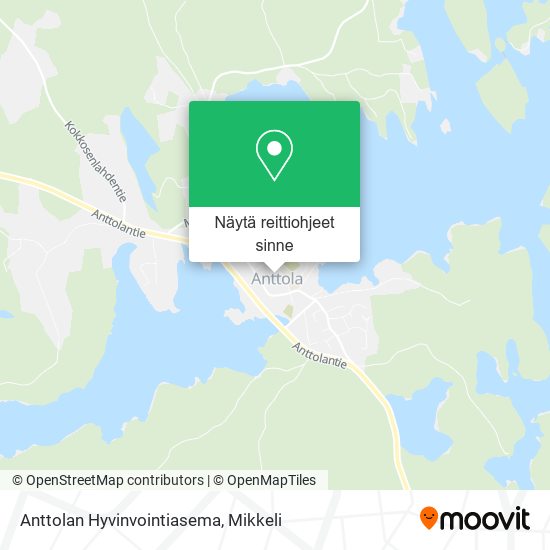 Anttolan Hyvinvointiasema kartta