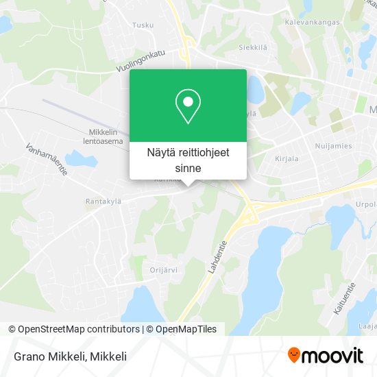 Grano Mikkeli kartta