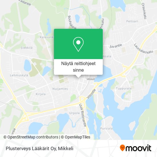 Plusterveys Lääkärit Oy kartta