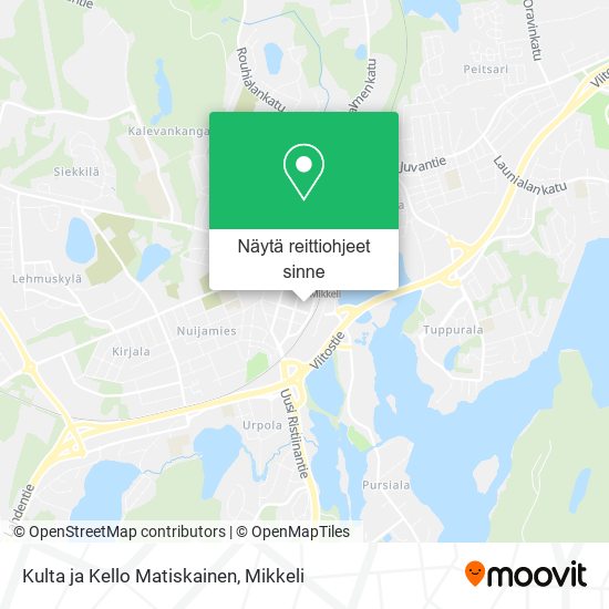 Kulta ja Kello Matiskainen kartta