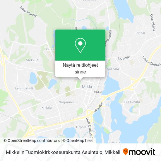 Mikkelin Tuomiokirkkoseurakunta Asuintalo kartta