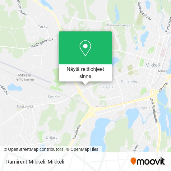 Ramirent Mikkeli kartta