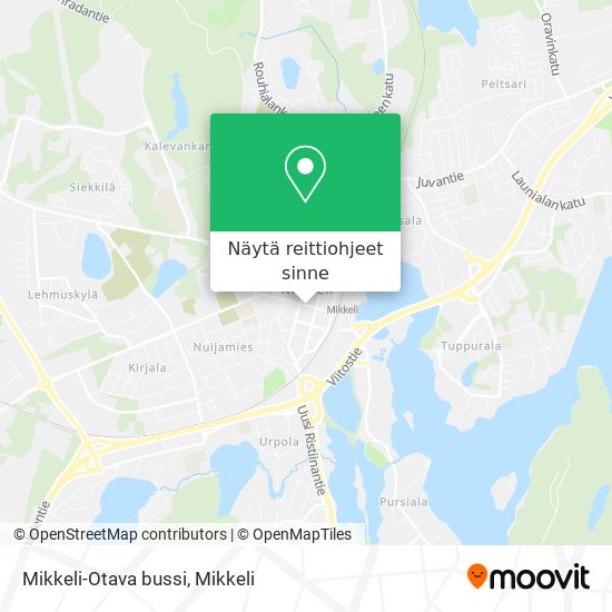 Mikkeli-Otava bussi kartta