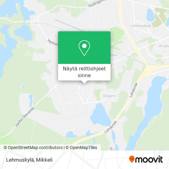 Lehmuskylä kartta