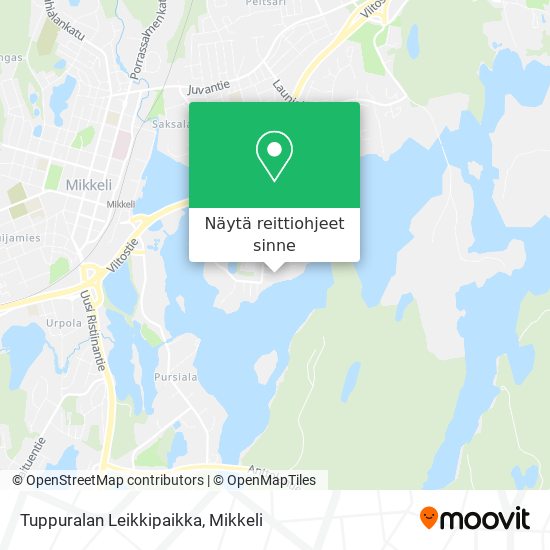 Tuppuralan Leikkipaikka kartta