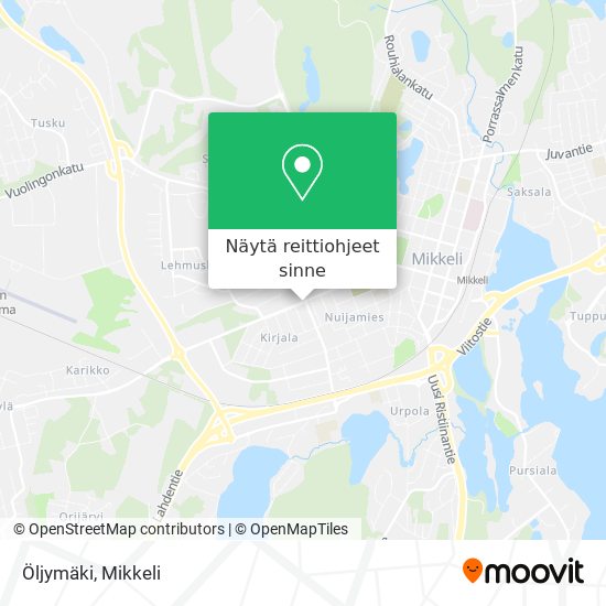 Öljymäki kartta