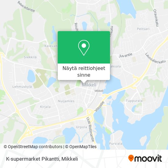 K-supermarket Pikantti kartta