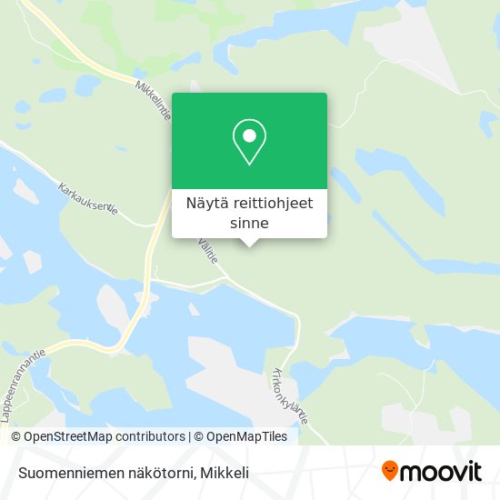 Suomenniemen näkötorni kartta