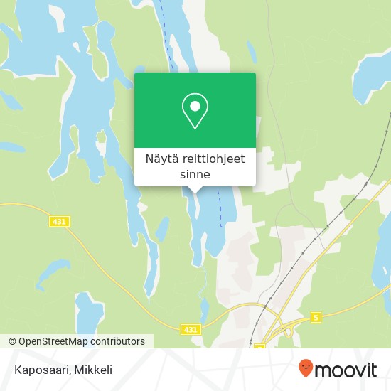 Kaposaari kartta