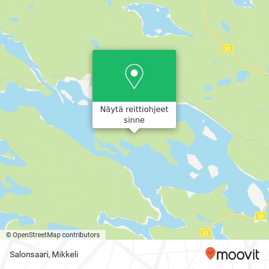 Salonsaari kartta