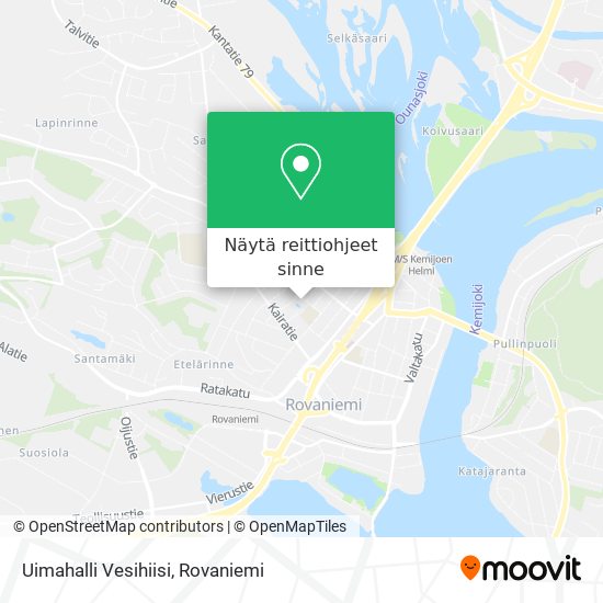 Uimahalli Vesihiisi kartta