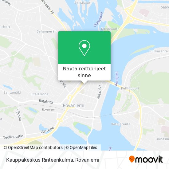 Kauppakeskus Rinteenkulma kartta