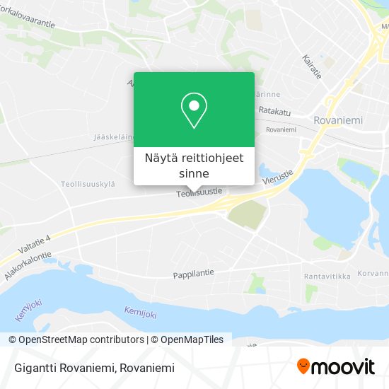 Gigantti Rovaniemi kartta
