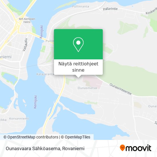 Ounasvaara Sähköasema kartta
