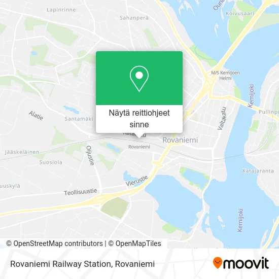 Rovaniemi Railway Station kartta