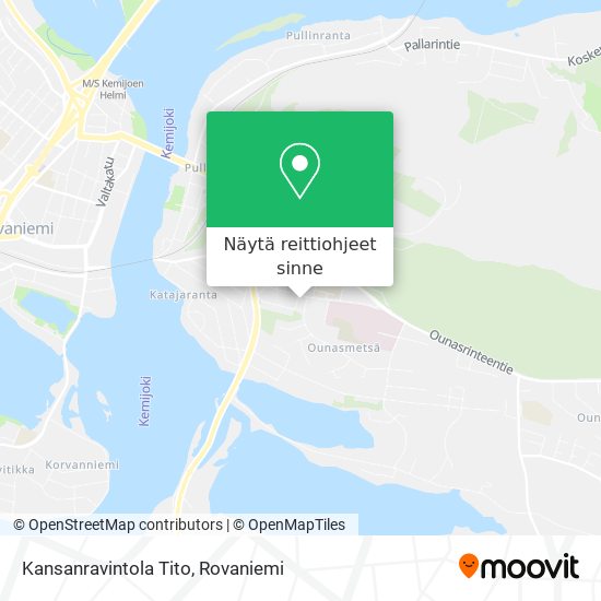 Kansanravintola Tito kartta
