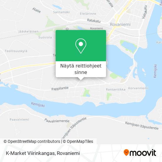 K-Market Viirinkangas kartta