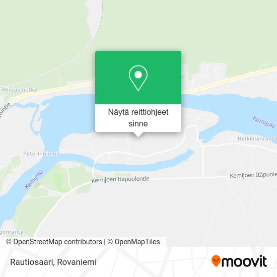 Rautiosaari kartta