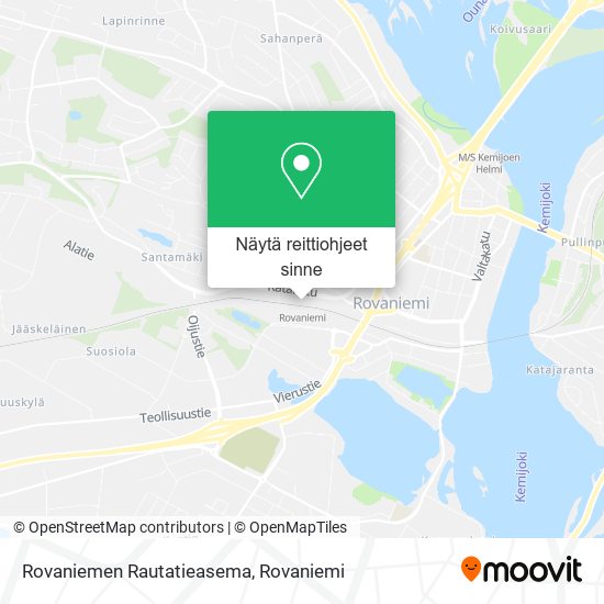 Rovaniemen Rautatieasema kartta