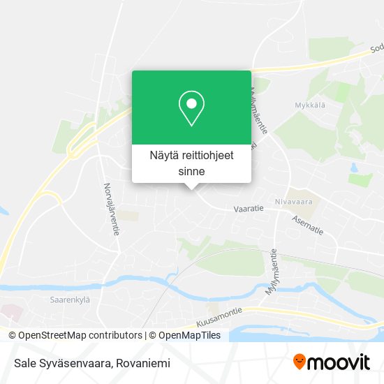 Sale Syväsenvaara kartta