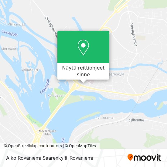 Alko Rovaniemi Saarenkylä kartta
