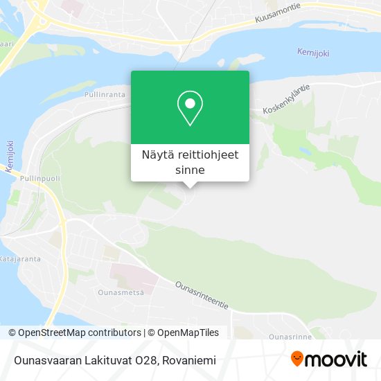 Ounasvaaran Lakituvat O28 kartta