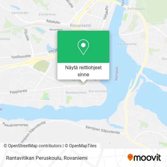 Rantavitikan Peruskoulu kartta