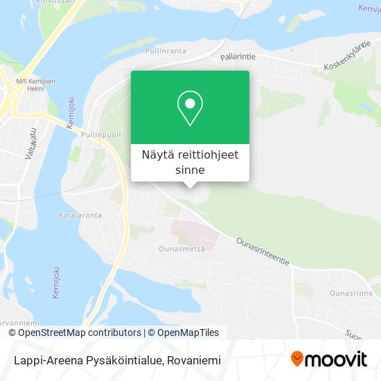 Lappi-Areena Pysäköintialue kartta