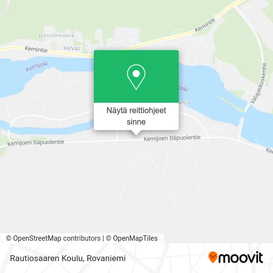 Rautiosaaren Koulu kartta