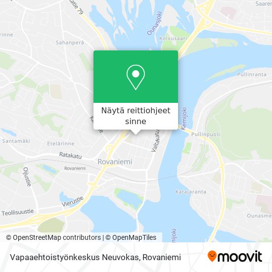 Vapaaehtoistyönkeskus Neuvokas kartta