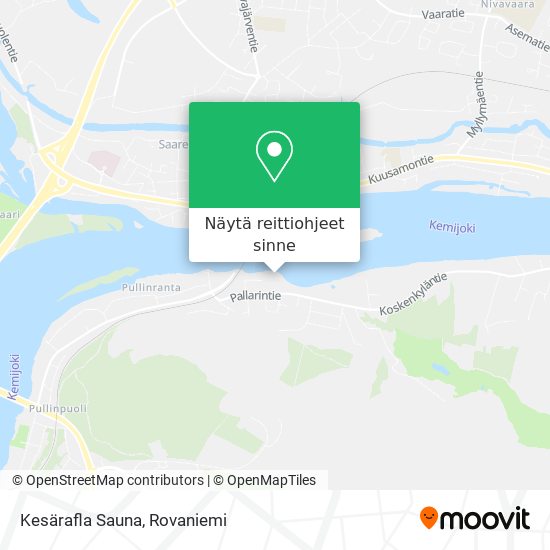 Kuinka päästä kohteeseen Kesärafla Sauna paikassa Rovaniemi kulkuvälineellä  Bussi?