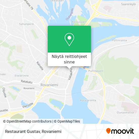 Restaurant Gustav kartta