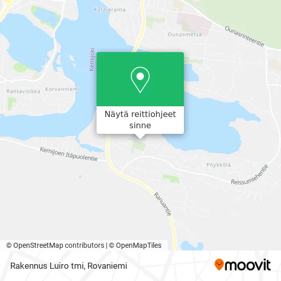 Rakennus Luiro tmi kartta