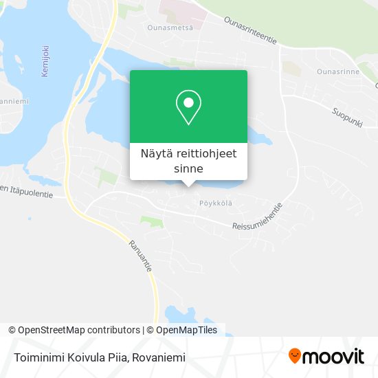 Toiminimi Koivula Piia kartta
