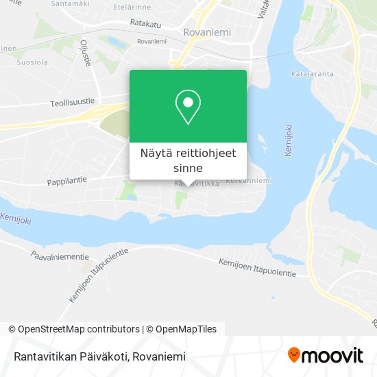 Rantavitikan Päiväkoti kartta