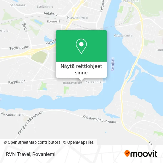 RVN Travel kartta