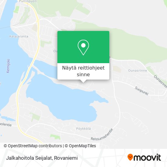 Jalkahoitola Seijalat kartta