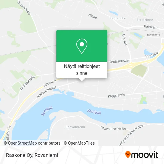 Raskone Oy kartta